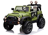 Mondial Toys Auto ELETTRICA 12V per Bambini 2 POSTI Maxi Fuoristrada con Telecomando 2.4G Soft Start AMMORTIZZATORI Ruote in Gomma ...