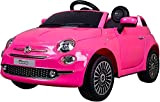 Mondial Toys Auto Macchina ELETTRICA per Bambini 12V 7AH Fiat 500 con Sedile in Pelle Telecomando Soft Start Full Optional ...