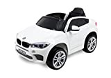 Mondial Toys Auto Macchina Elettrica per Bambini 12V BMW X6M con Sedile in Pelle, Ruote in Gomma Telecomando 2.4G Porte ...