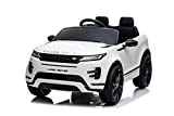 Mondial Toys Auto Macchina ELETTRICA per Bambini 12V Range Rover EVOQUE con Monitor Touch Screen Mp4, Sedile in Pelle Cintura ...