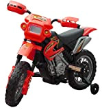 Mondial Toys Moto ELETTRICA per Bambini Enduro Super Cross 6V (Rosso)