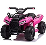 Mondial Toys Moto ELETTRICA per Bambini Mini Quad 6V ATV Full Optional (Pink)