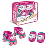 Mondo- Roller Skate Toys-Pattini a rotelle Regolabili Unicorn per Bambini-Taglia dal 22 al 29-Set Completo di Borsa Trasparente, gomitiere e ...