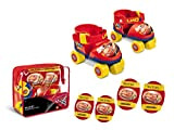 Mondo Toys - pattini a rotelle regolabili Cars disney per bambini - Taglia dal 22 al 29 - set completo ...