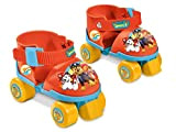 Mondo Toys-Pattini a rotelle Regolabili Paw Patrol per Bambini-Taglia dal 22 al 29 - Set Completo di Borsa Trasparente, gomitiere ...