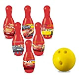 Mondo Toys - Set da Bowling Cars 3 per bambini - INCLUDE 1 palla e 6 Birilli tema Cars 3 ...