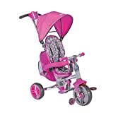 Mondo Toys - Strolly Compact Triciclo / Passeggino per Bambini - Maniglione a Spinta, tenda parasole, zaino porta oggetti - ...