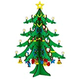 Monika Car, 22 pezzi Decorazione per albero di Natale in legno fai-da-te per bambini puzzle in legno per bambini decorazioni ...
