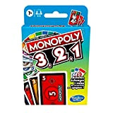 Monopoly- 3,2,1, gioco di carte veloci per la famiglia e i bambini, a partire da 7 anni, F1699447