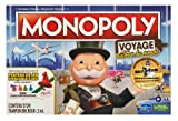 Monopoly Travel Intorno al mondo per Famiglia e Bambini, da 8 Anni, con pioni timbri e vassoio cancellabile a secco