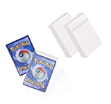 Moocuca Soft Sleeves 66 * 91mm, 200 Transparent Buste Proteggi Carte, Safe Protective Sleeves Maniche di Carta per YuGiOh, Pokemon, ...