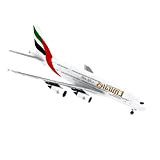 MOOKEENONE 1:300 Carta A380 Emirates Airlines Modello Simulazione Modello di aeromobile Modello Aviazione (Kit non assemblato)