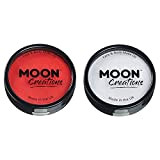 Moon Creations - Pittura per torte per viso e corpo, motivo: Jubilee Union Jack Queen Red & White England Colori, ...