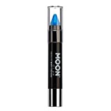 Moon Glow - Matita UV Pen fluorescente per trucco/disegni su viso e corpo – Blu - S'illumina sotto i raggi ...