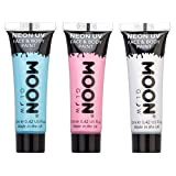 Moon Glow - Set di vernice per viso e corpo, per adulti, bambini, 12 ml