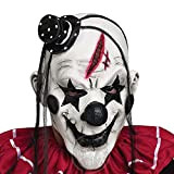 MOOZLE Maschera da Clown di Halloween in Bianco e Nero per Mascherata di Halloween in Maschera