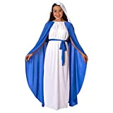 Morph Costumes Costume Vergine Maria per Bambina, Costume Natalizio Madonna Bambini Taglia S
