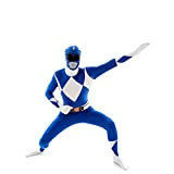 Morphsuits Costume Power Ranger Blu Adulto, Costume Carnevale Adulti Taglia L