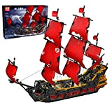 Mould King 13109 Nave Pirata Kit di Costruzione, 3139 Pezzi Grandi MOC Nave Pirata Modello Blocchi da Costruzione (Confezione Originale)