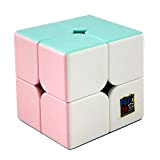 Moyu OJIN MoFang JiaoShi Meilong Bright Pink Series Cube Meilong2 2x2x2 Cube Stickerless Cubing Classroom Meilong Forsted Surface Puzzle Cube