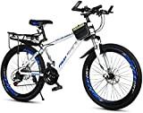 MQJ 24 26 Pollice Mountain Bike per Adulto in Acciaio Al Carbonio Bicicletta 24 Velocità Bicycle Mountain Bike Studente All'Aperto ...