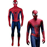 MRLTOP Spiderman Costume Cosplay 3D Zentai Tuta Intera Halloween Adulto/Bambini Stile 3D,Adulto-2XL/175-180cm