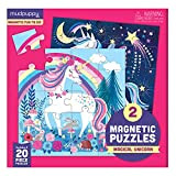 MudPuppy : Magnetic Fun Magical Unicorns (2 Magnetic Puzzles 20pcs)