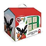 Multiprint Casetta 7 Timbri per Bambini Bing, 100% Made in Italy, Set Timbrini Bimbi Personalizzati, in Legno e Gomma Naturale, ...