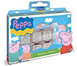 Multiprint Valigetta 7 Timbri per Bambini Peppa Pig, 100% Made in Italy, Set Timbrini Bimbi Personalizzati, in Legno e Gomma ...