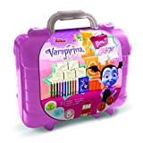 Multiprint Valigetta Travel Set Disney Vampirina, Made in Italy, Album da Colorare, con Puzzle e Matite, Set Timbrini Bimbi, Legno ...