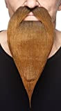 Mustaches Philosopher brown fake beard, self adhesive