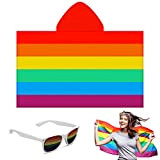 MWOOT LGBT Gay Pride Arcobaleno Costumi Accessori, Giornata Orgoglio Gay Bandiera dell'orgoglio Capo Occhiali Arcobaleno, Roba Gay Pride per Bar ...