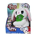 My Fuzzy Friends - Poppy Bunny, peluche di coniglio bianco interattivo con molte reazioni, suono e movimento, ideale per lo ...
