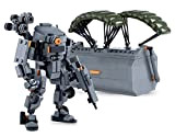 MyBuild Mecha Frame Forze Armate Giocattolo Mattoni da Costruzione Stryker Robot Mech e Costruzione Scatola di Armi 7004 (Grigio Scuro)