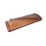 MYRCLMY Lettering Cinese Zither 21String Rossa Sandalo Piccolo Strumento Musicale Guzheng, con Supporto, Codice Pianoforte, Sintonizzatore, Borsa