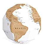 MZXUN. 3D World Map Fai da Te Scratch Viaggi Globe Stereo Assemblea Scratch tellurion del Globo Set Geografia Accessori Hardware