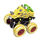 N/AB Dinosauro - Carro a doppio lato con sistema di ritorno, per bambini, con sistema di attrito, per bambini