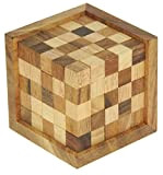 Namesakes® Cube - Genius Square Game - Puzzle in legno 3D per adulti e bambini - Giocattolo da scrivania pensante ...