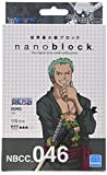Nanoblock One Piece Zoro Gioco di Costruzione, Colore Verde, Nero, Rosa Carne, Rosso, NB-CC046