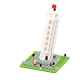 Nanoblock - Torre di Pisa Set Micro Costruzioni Modellino Monumento Torre Pendente di Pisa, Puzzle 3D, 530 Pezzi