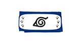 Naruto, fascia ninja con il simbolo di Konoha, ispirata all'anime Naruto. Colore: blu