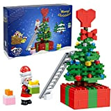 Natale Building Blocks Set, Mini Blocchi Albero di Natale, QIAMO Serie di mattoncini per albero di Natale Modello da Costruzione ...