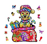 Natale Puzzle in Legno, PECHTY Lussuoso Puzzle 3D Colorato con Bella Confezione Regalo per Adulti Bambini, Grandi 200 Pezzi Jigsaw ...