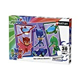 Nathan PJ Masks 86357 - Puzzle-PJ Masks e i Super Veicoli, 30 pezzi