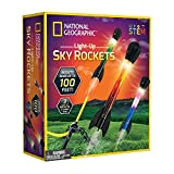 National Geographic Giocattolo Air Rocket – Ultimate LED Rocket Launcher per bambini, razzi con punta in schiuma fino a 30.5 ...
