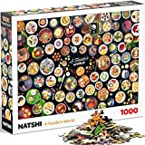 Natshi - A Foodie's World - Puzzle per adulti da 1000 pezzi - 70 x 50 cm - Piatti del ...