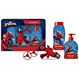 Naturaverde | Kids - Marvel Spiderman - Confezione Regalo Propeller Launcher, Doccia Shampoo da 250ml e Sapone Liquido da 250ml, ...