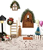 NEFLSI Set di 18 pezzi porta gnomo natalizio in miniatura