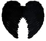 NERO Ali Piumate ACCESSORIO - Perfetto per costumi di Halloween e Dark Angel - DISPONIBILE IN MULTIPLO Confezione dimensioni: da ...