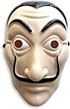 Nesloonp Salvador Dali Face Maschera, 3 Pezzi Halloween Plastica Emulsione Mask Realistic Movie La Casa di Carta Prop Face Mask ...